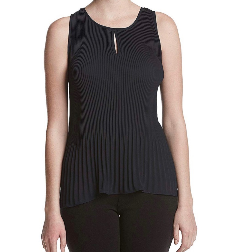 NWT Jones New York Navy Peplum Tank
